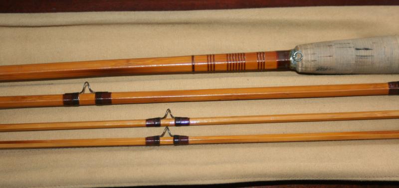Group of 3 Vintage Fishing Rods with Fred E. Thomas Special Bamboo Fishing  Rod and Others